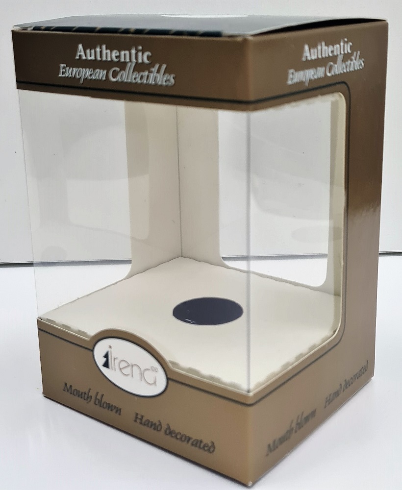 фото Стеклянная елочная игрушка Снегирь на прищепке