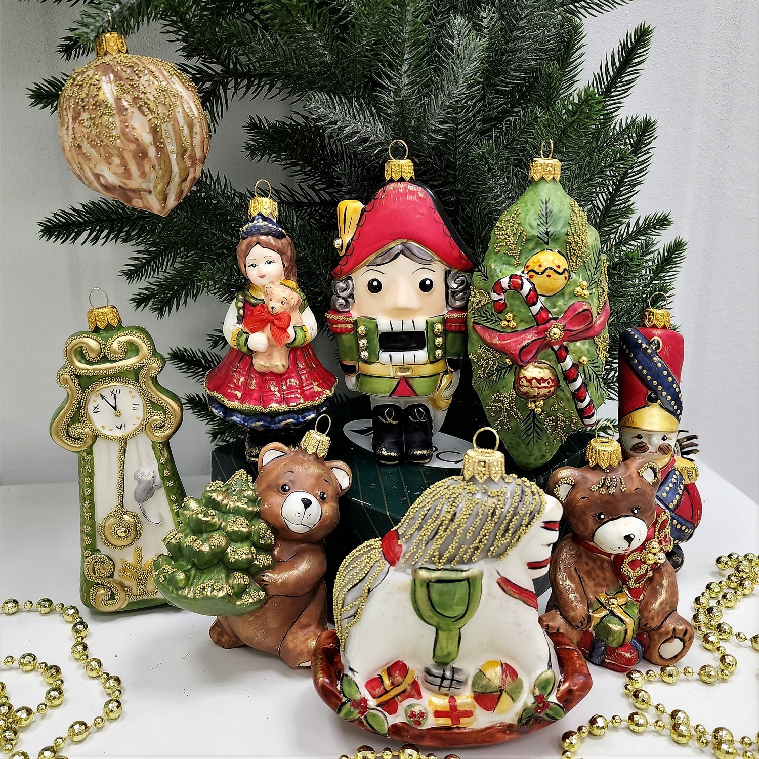 фото Набор ёлочных игрушек Щелкунчик Винтаж