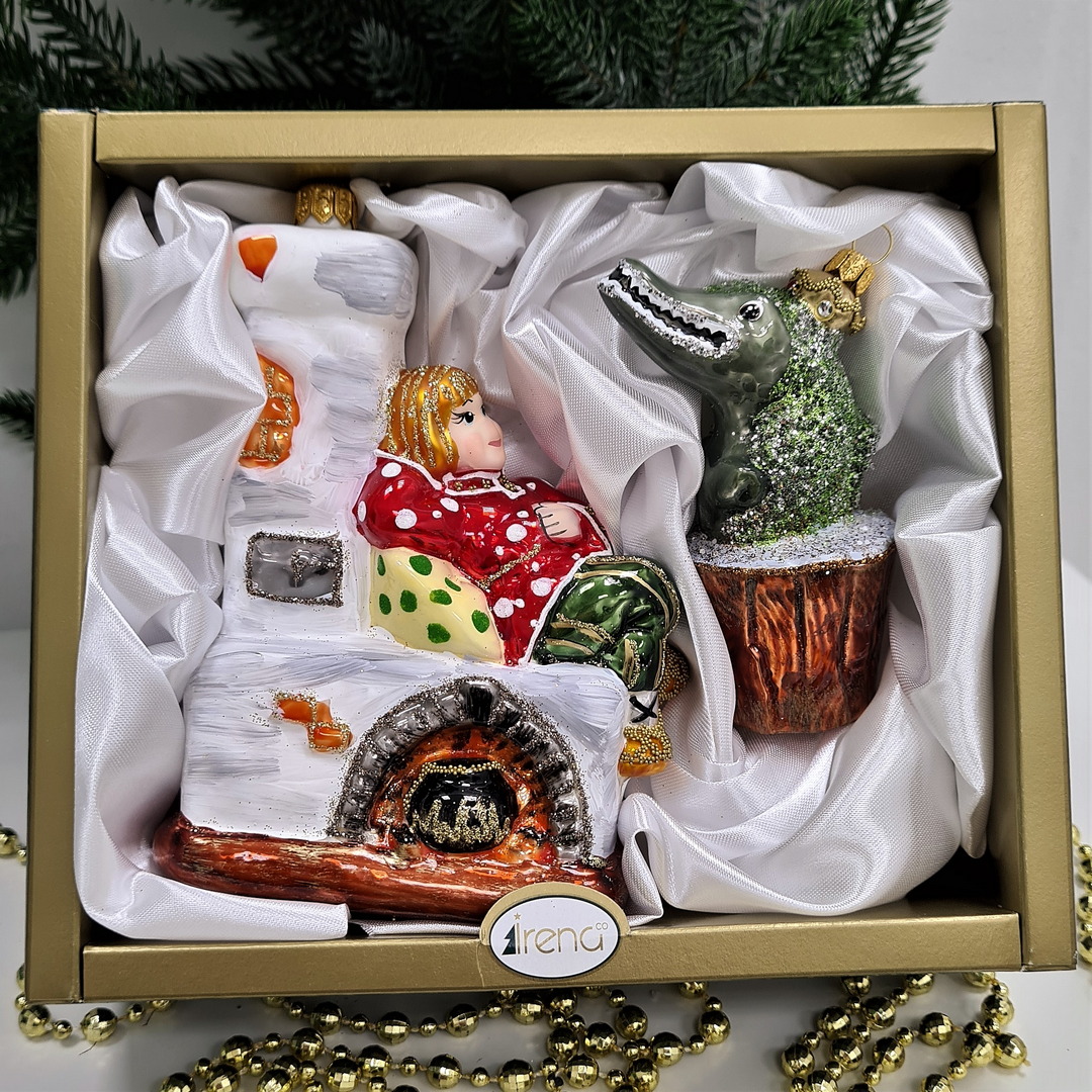 фото Набор ёлочных игрушек Емеля на печке и щука