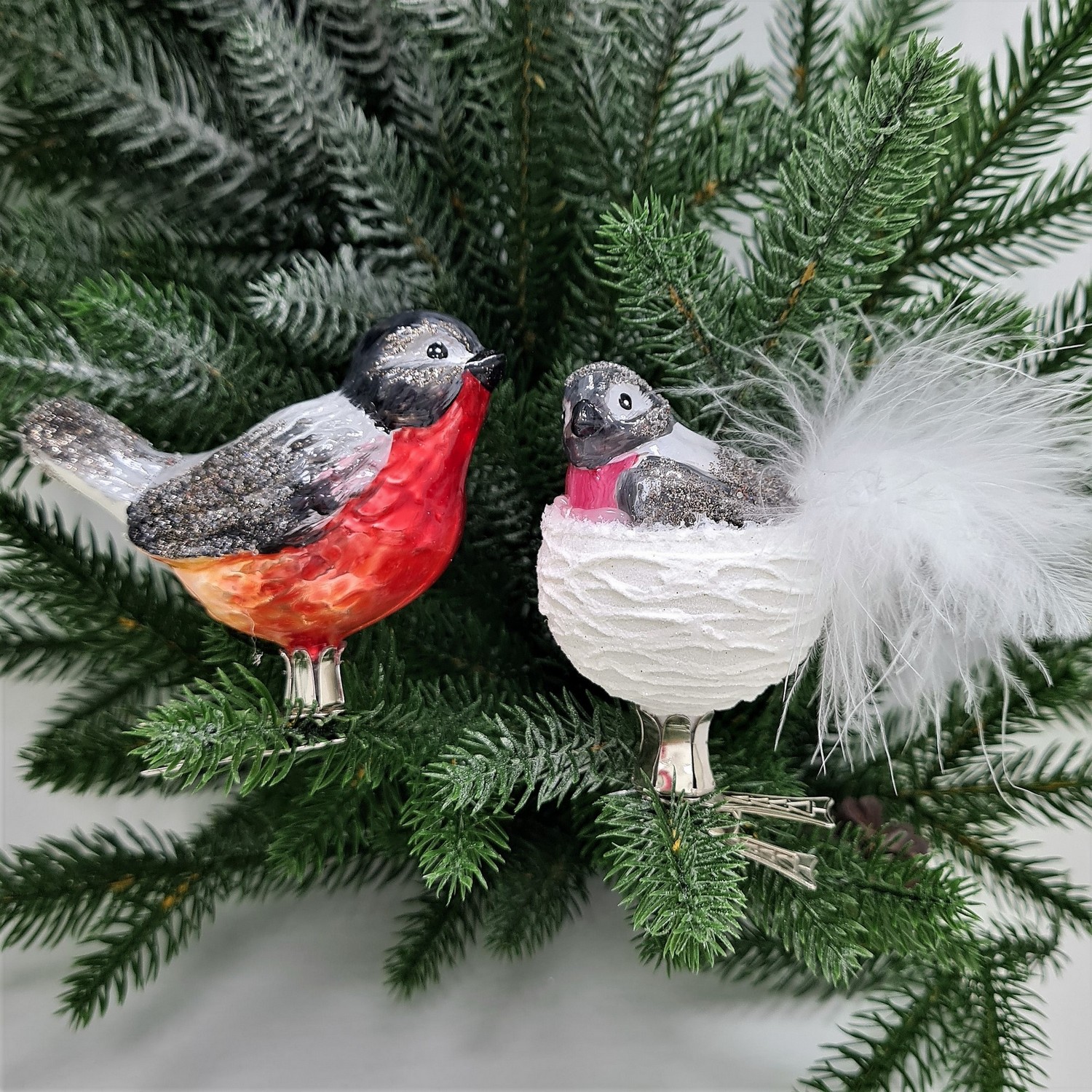 фото Набор ёлочных игрушек Две птички Снегири