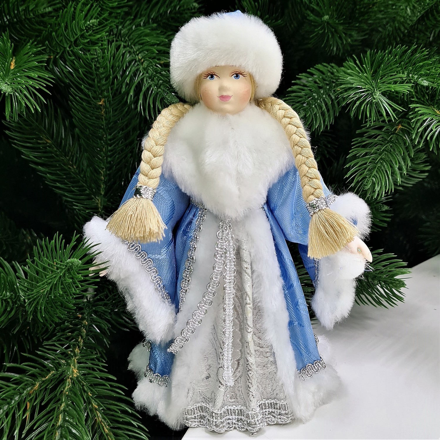 фото Кукла Снегурочка под елку 20 см