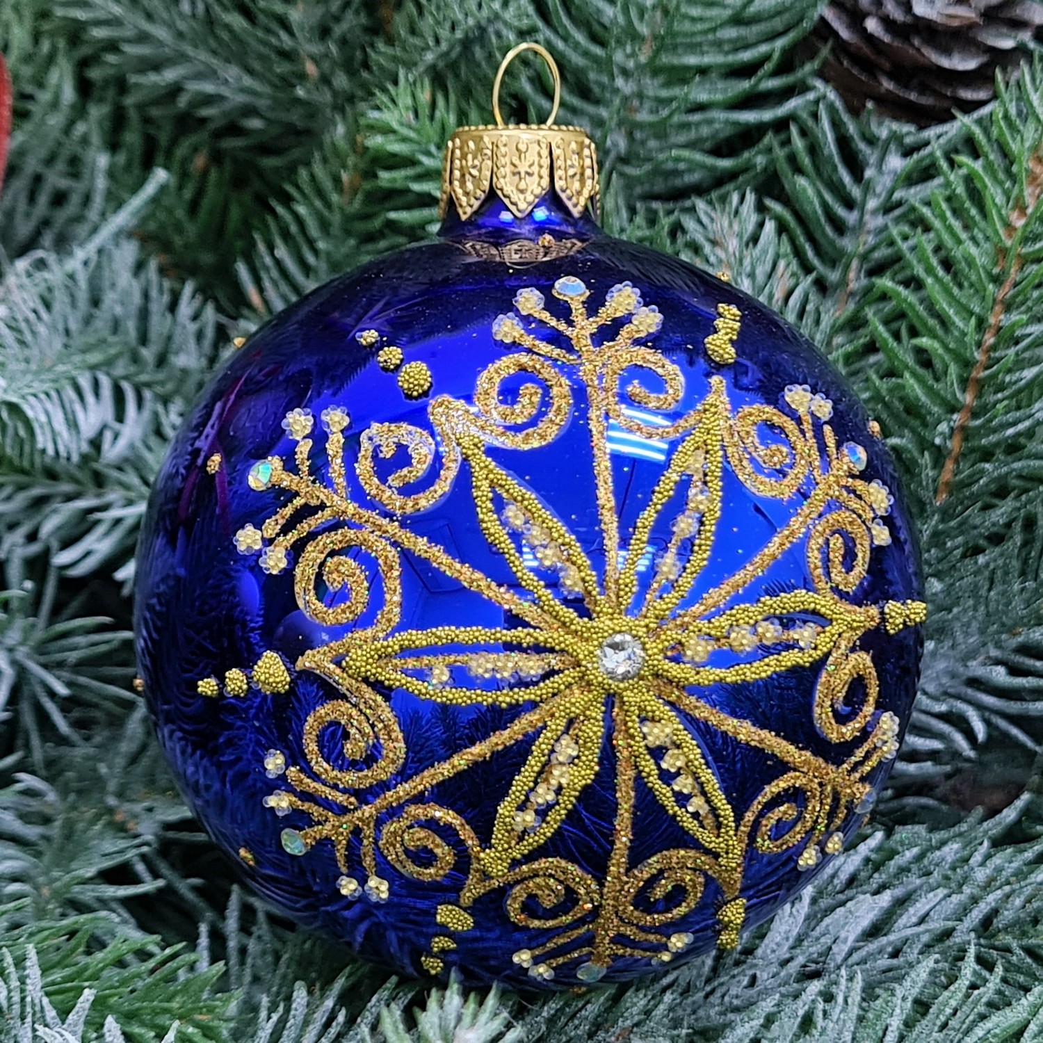 фото Стеклянный шар 80 мм №474