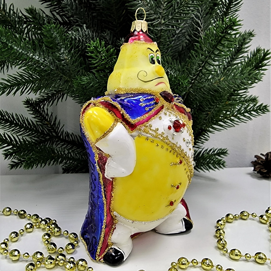 фото Стеклянная елочная игрушка Принц Лимон