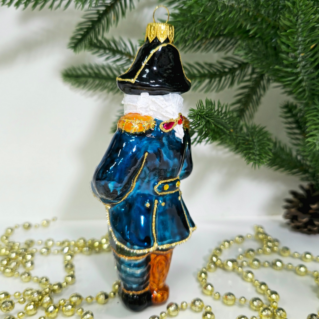 фото Irena-Co Стеклянная елочная игрушка Пират