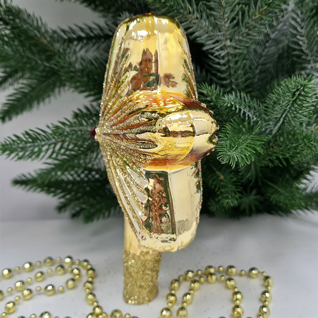 фото Верхушка на ёлку Звезда золотая