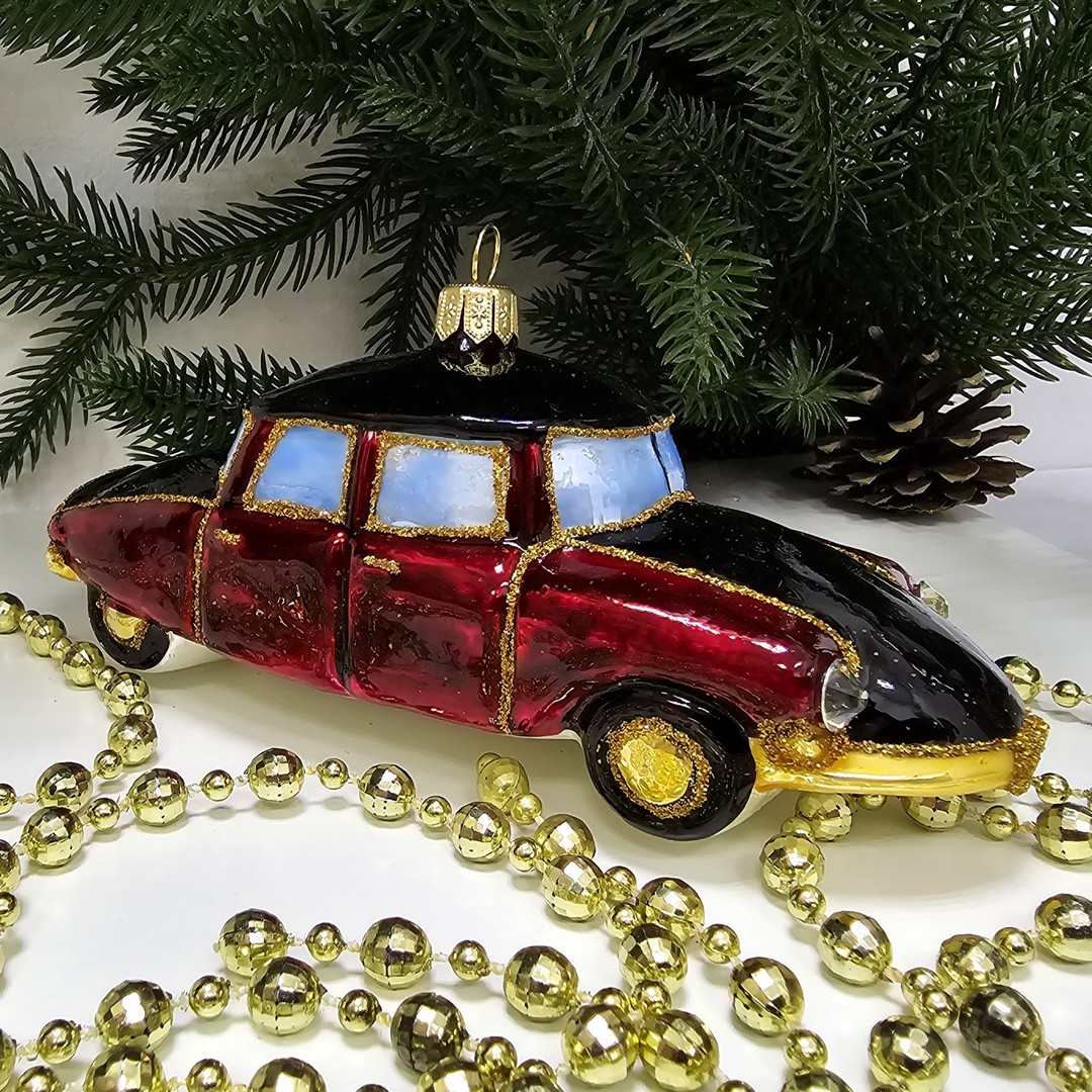 фото Стеклянная елочная игрушка Ситроен