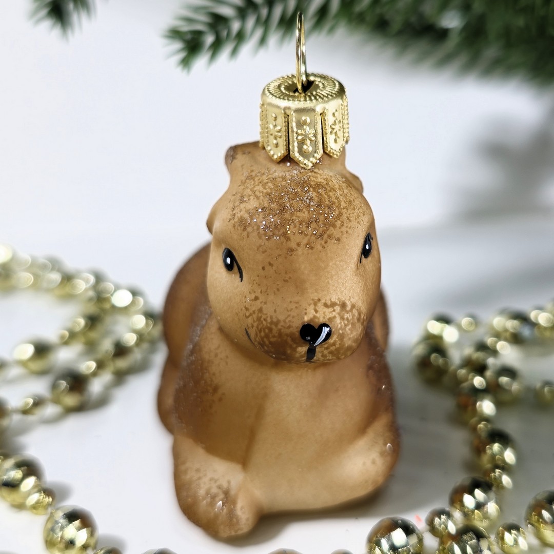 фото Irena-Co Ёлочная игрушка Зайчик винтаж