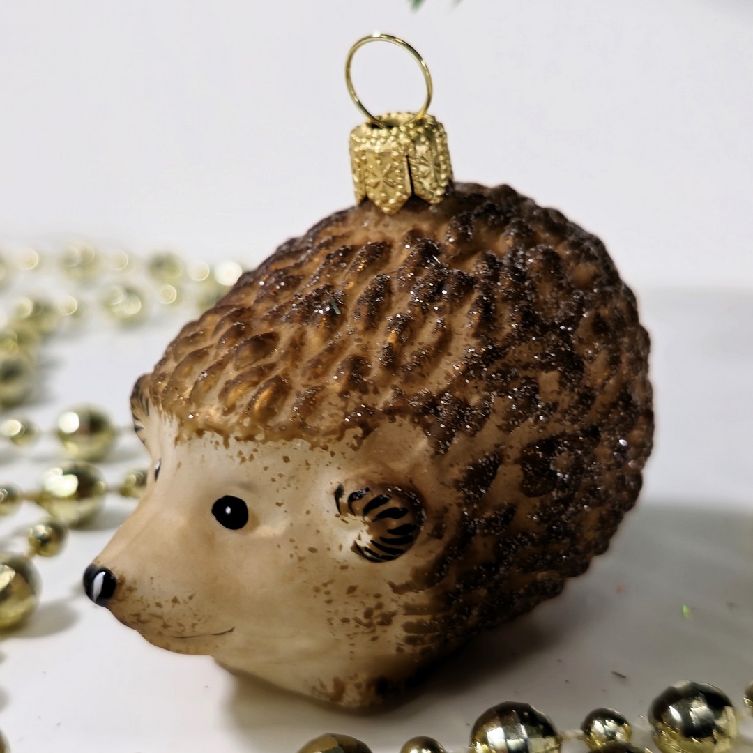 фото Irena-Co Ёлочная игрушка Ёжик винтаж