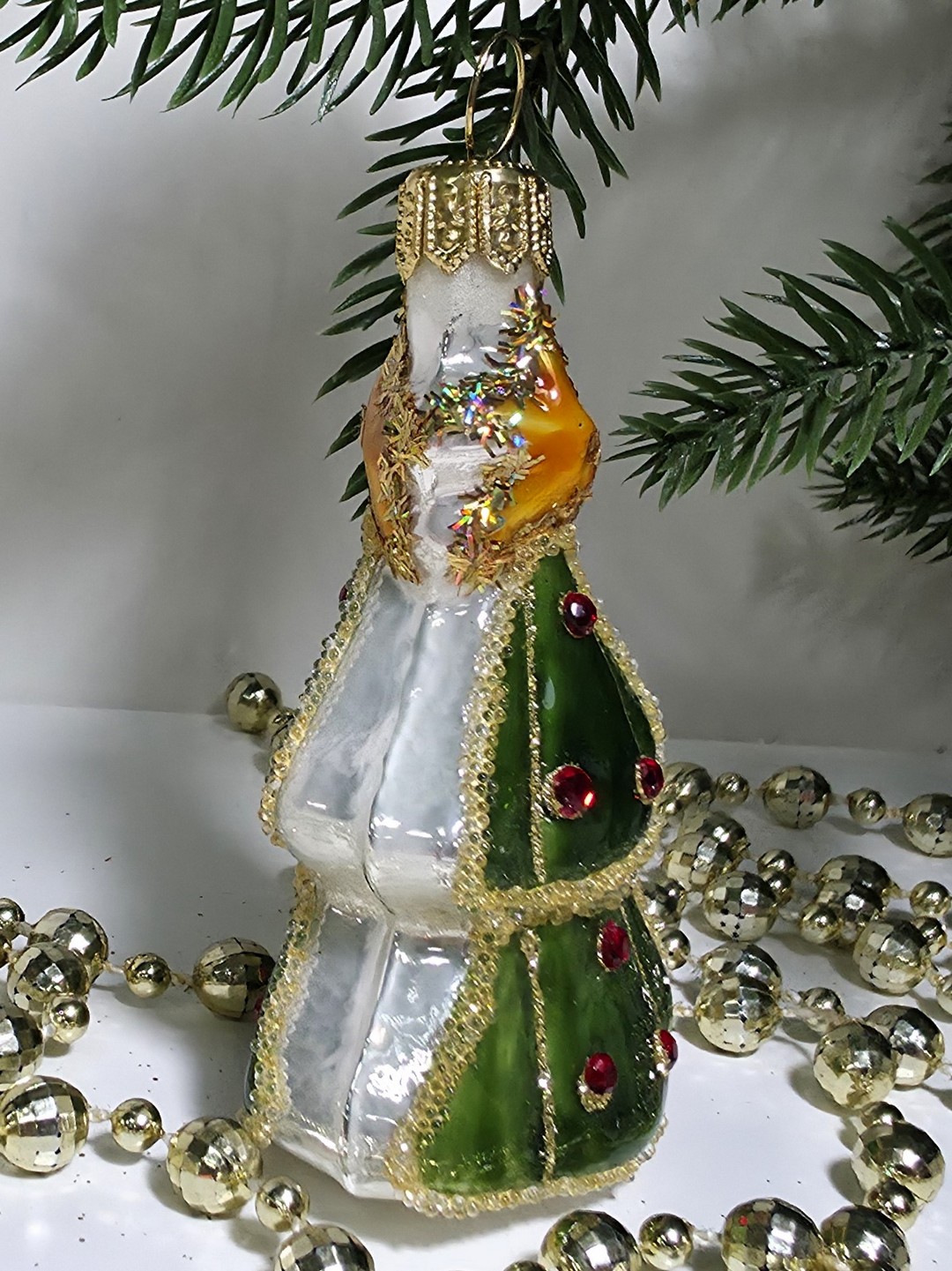 фото Стеклянная елочная игрушка Елочка