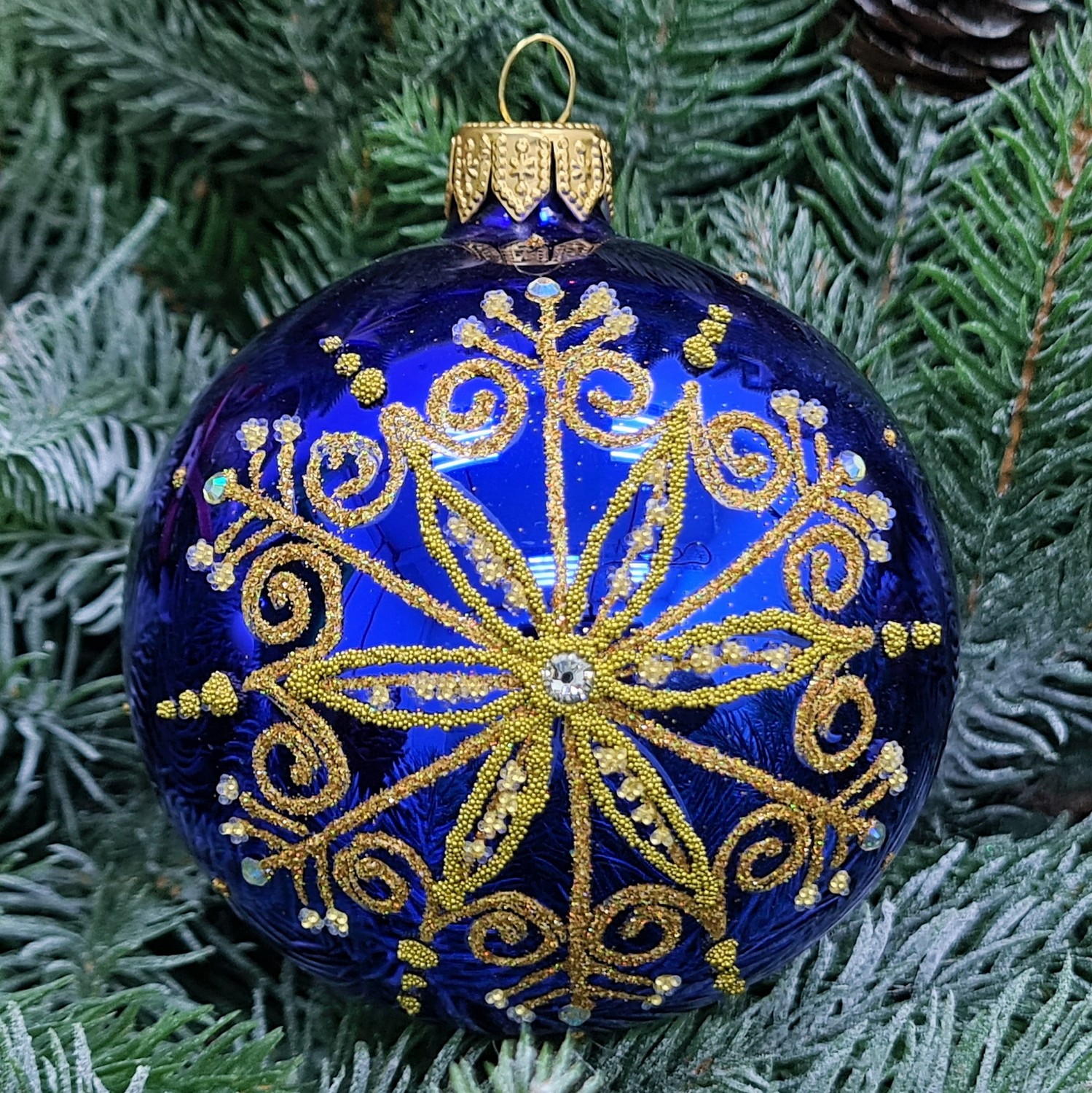 фото Стеклянный шар 80 мм №474