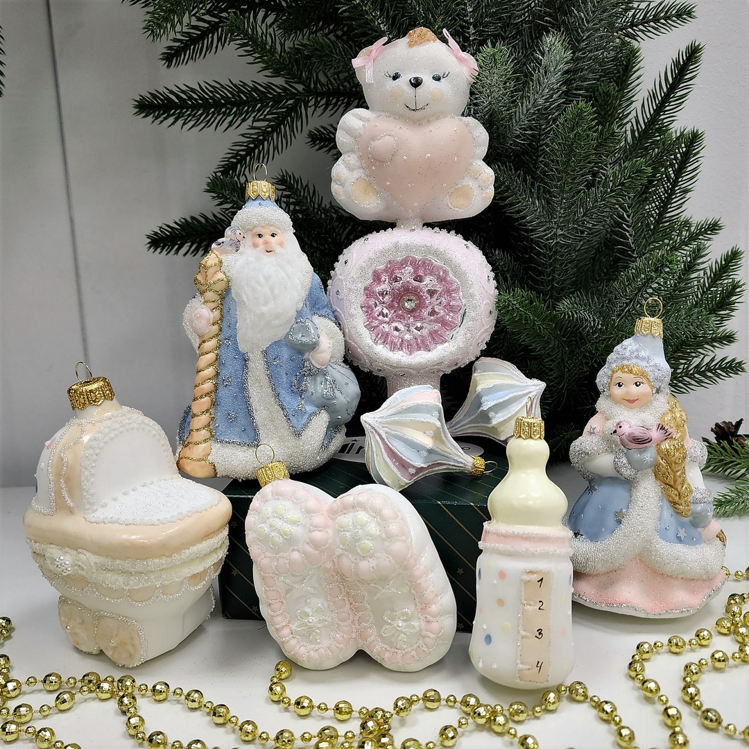 фото Набор ёлочных игрушек Бронза Детский Девочка