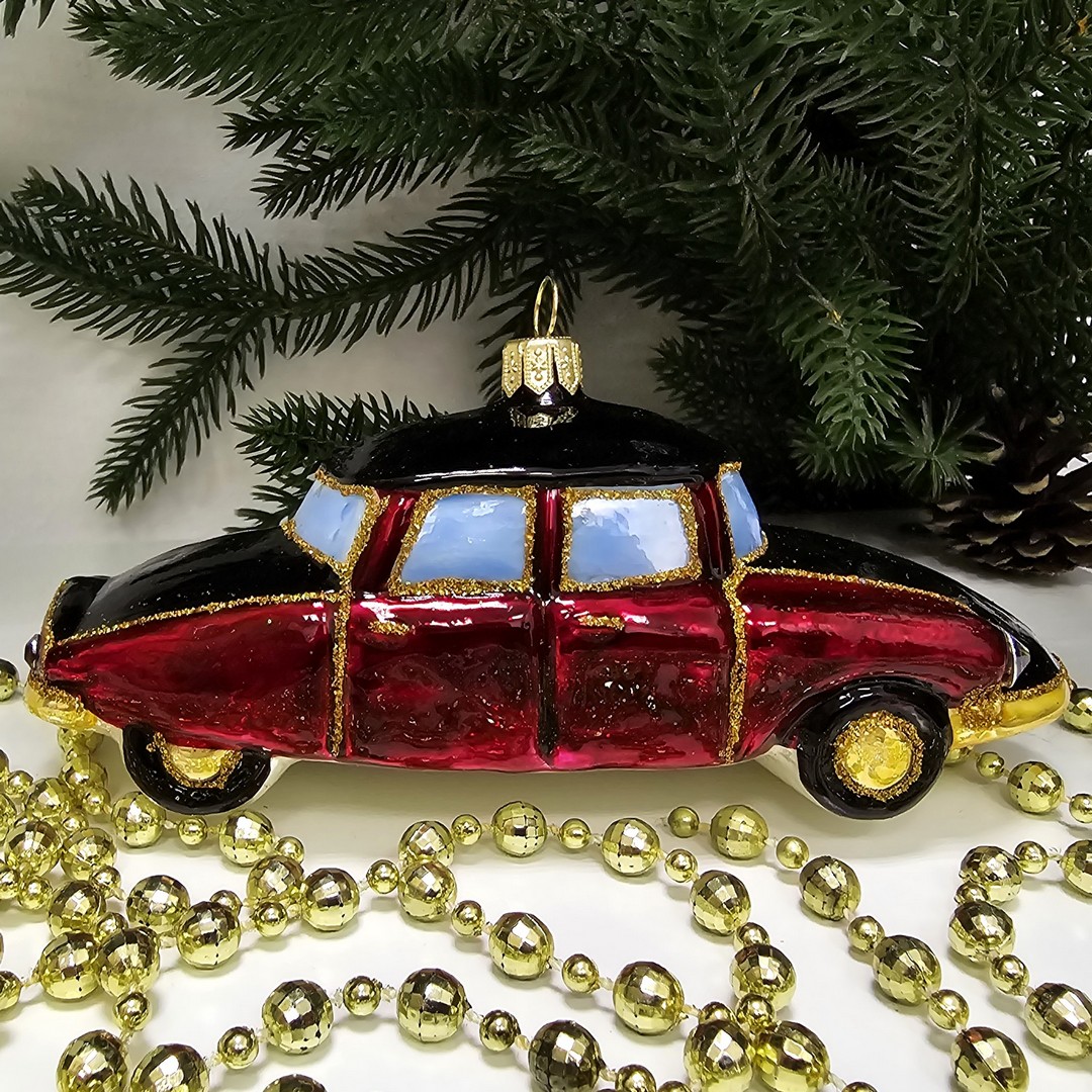 фото Стеклянная елочная игрушка Ситроен
