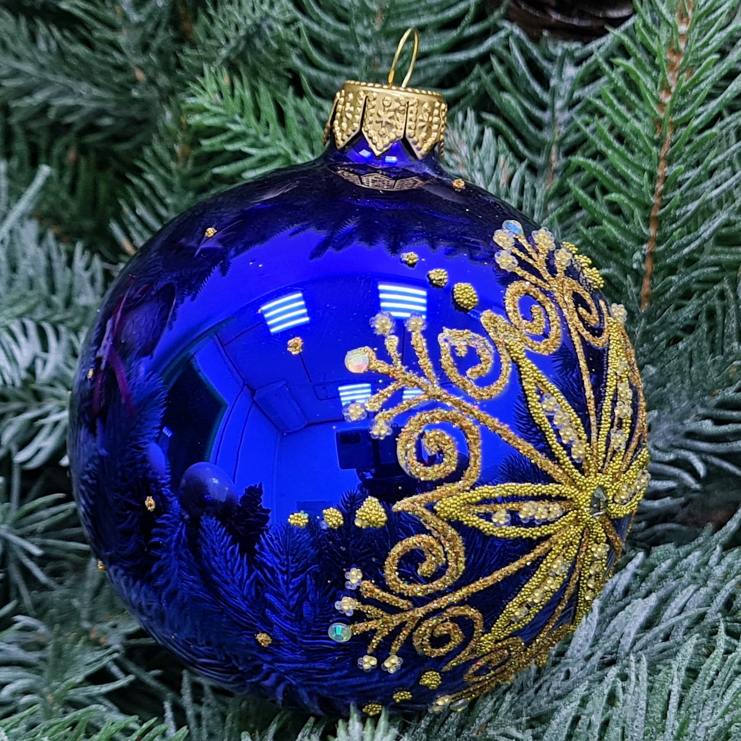 фото Стеклянный шар 80 мм №474