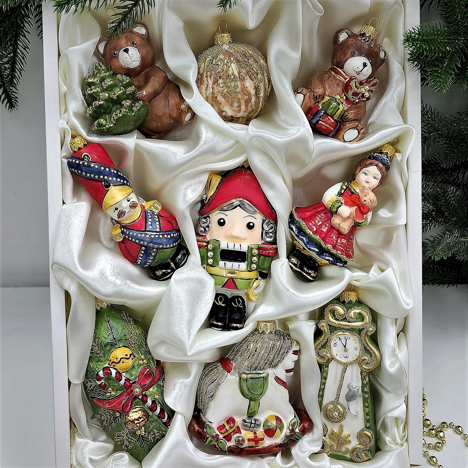 фото Набор ёлочных игрушек Щелкунчик Винтаж