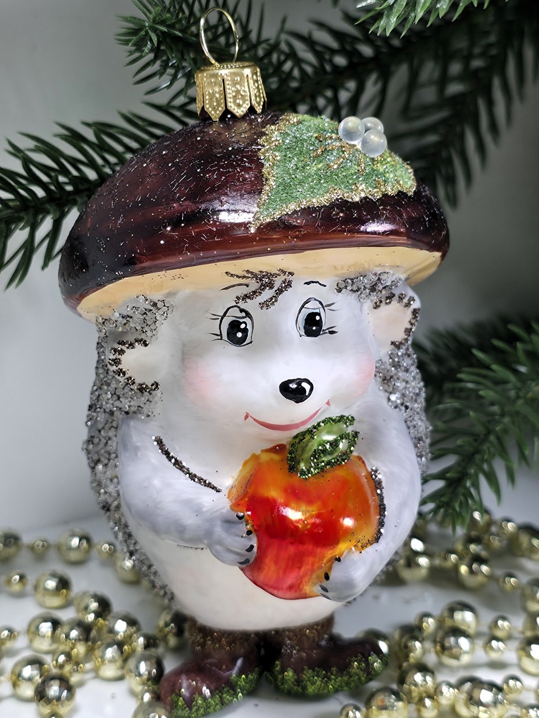 фото Irena-Co Ёлочная игрушка Ёжик грибок