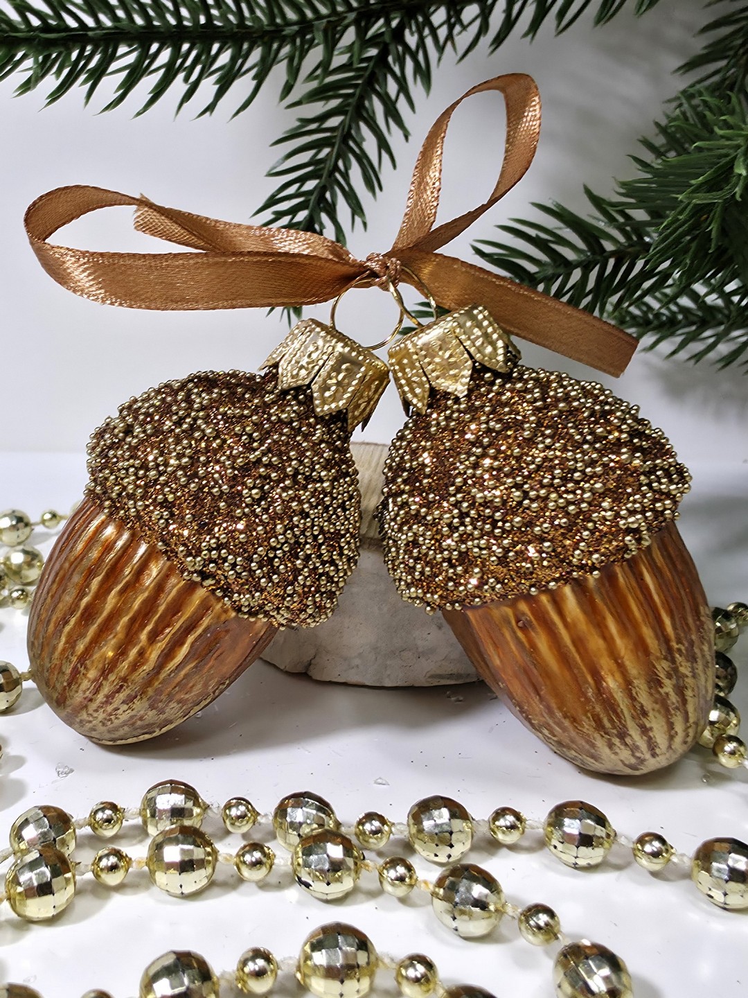 фото Набор ёлочных игрушек Два желудя