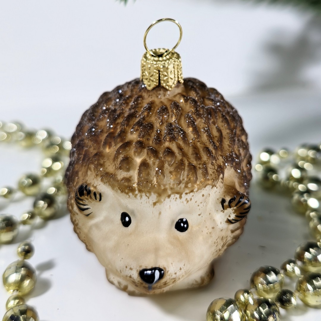 фото Irena-Co Ёлочная игрушка Ёжик винтаж