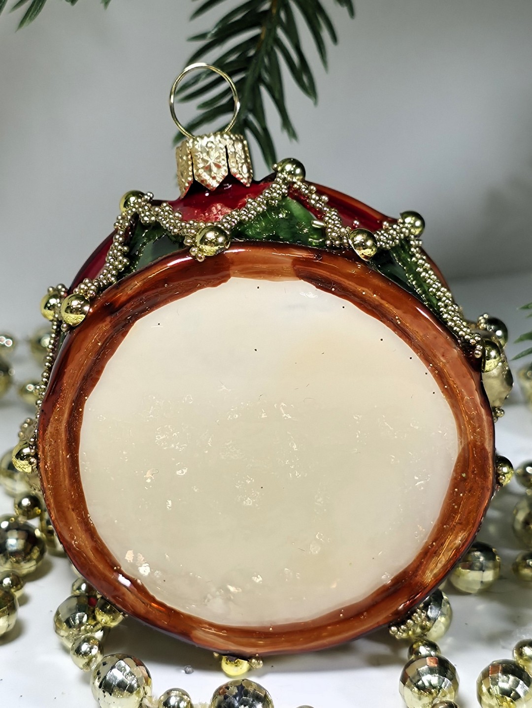 фото Стеклянная елочная игрушка Барабан