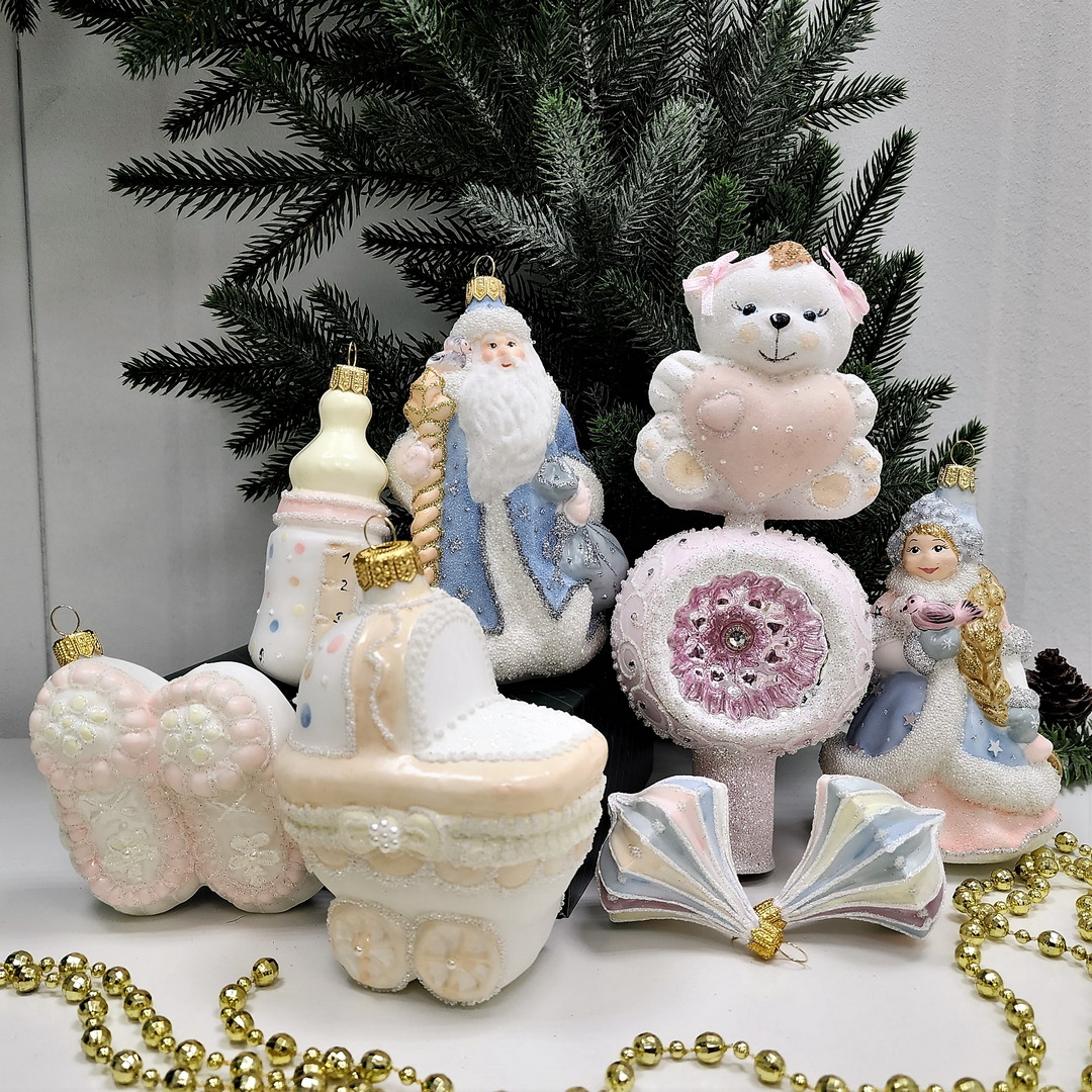 фото Набор ёлочных игрушек Бронза Детский Девочка