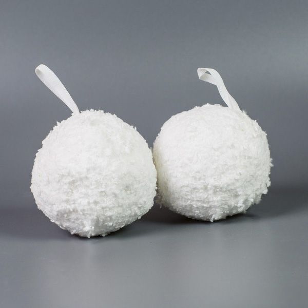 фото Снежок с петелькой 7 см