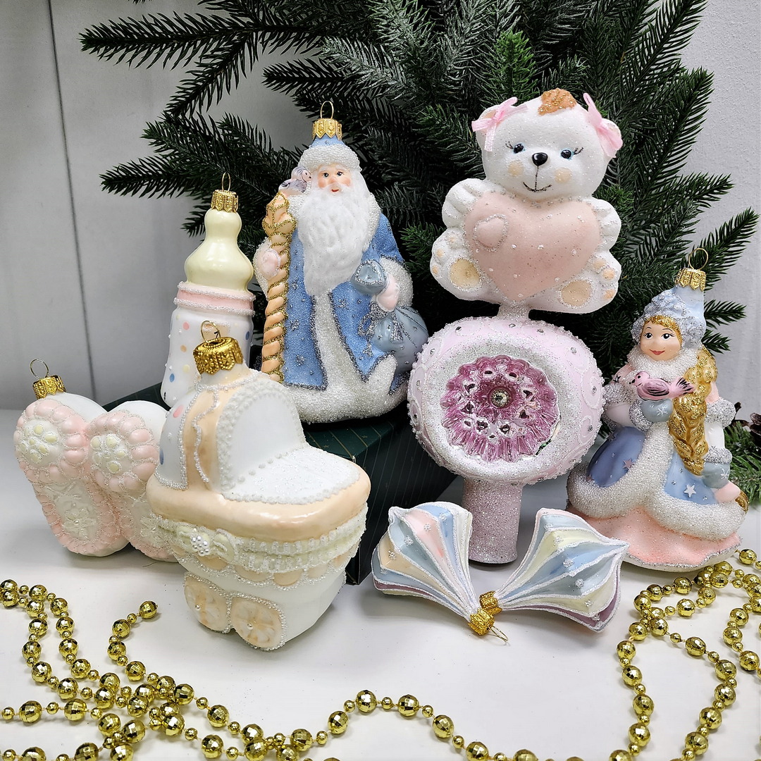 фото Набор ёлочных игрушек Бронза Детский Девочка