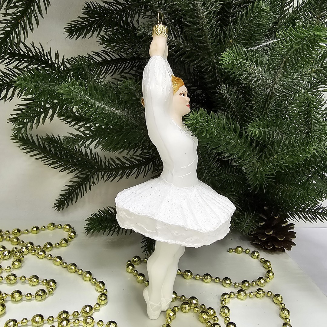 фото Стеклянная елочная игрушка Балерина