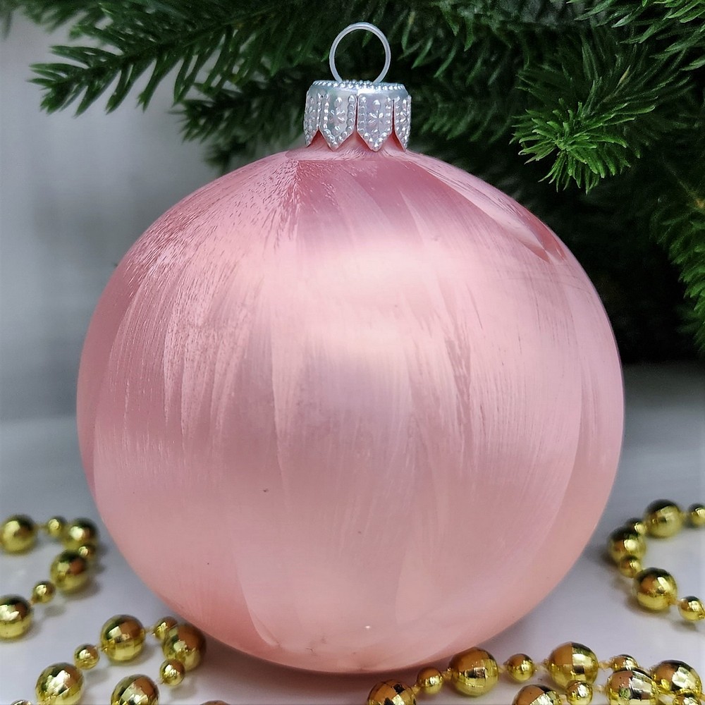 фото Стеклянный ёлочный шар Irena-Co 80 мм №31