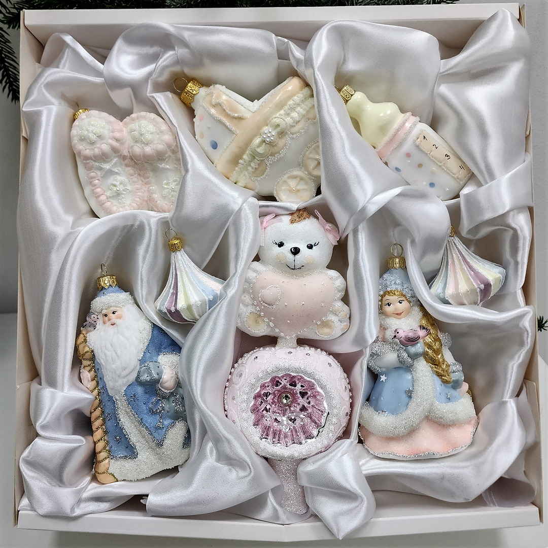 фото Набор ёлочных игрушек Бронза Детский Девочка