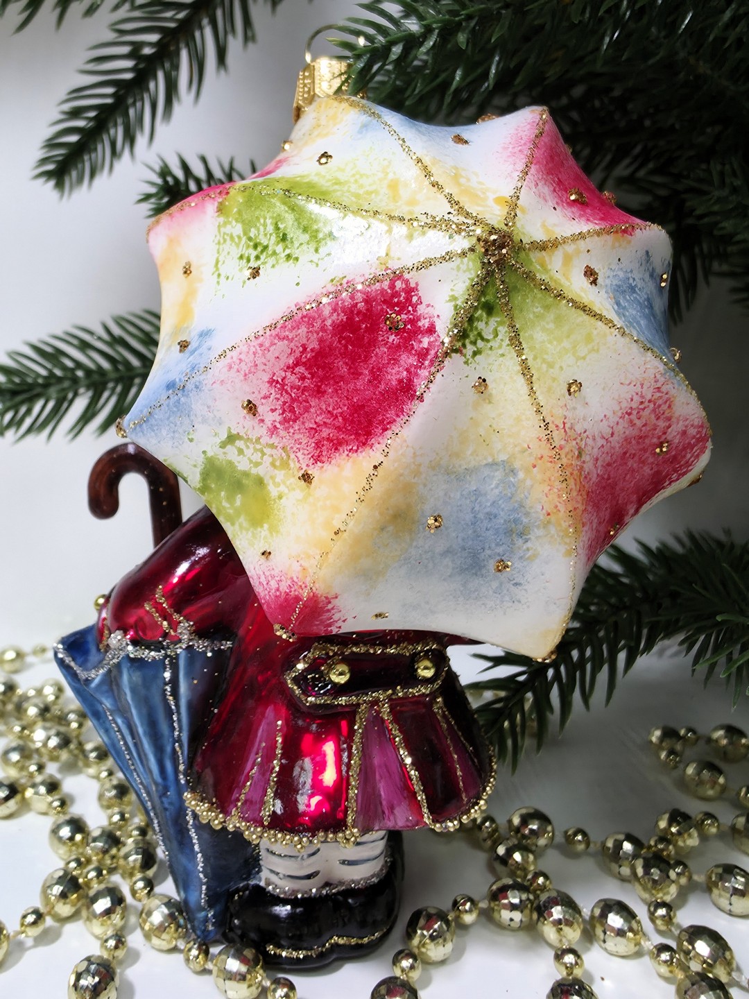 фото Стеклянная елочная игрушка Оле-Лукойе