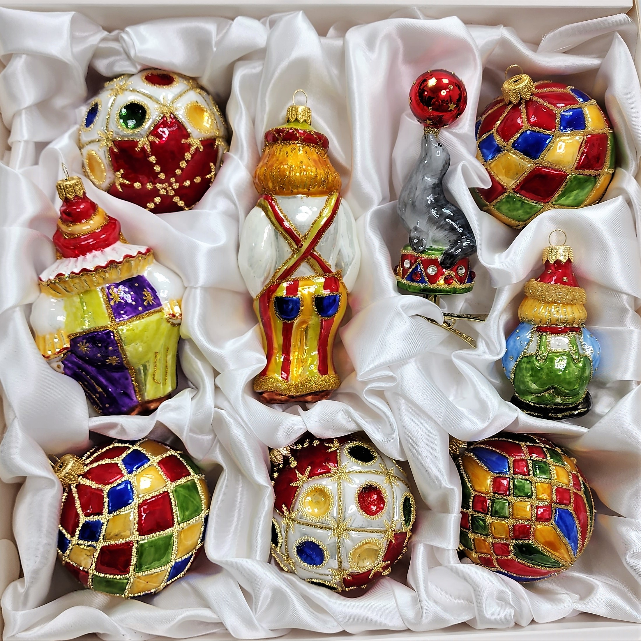 фото Набор ёлочных игрушек Бронза Клоуны с шарами