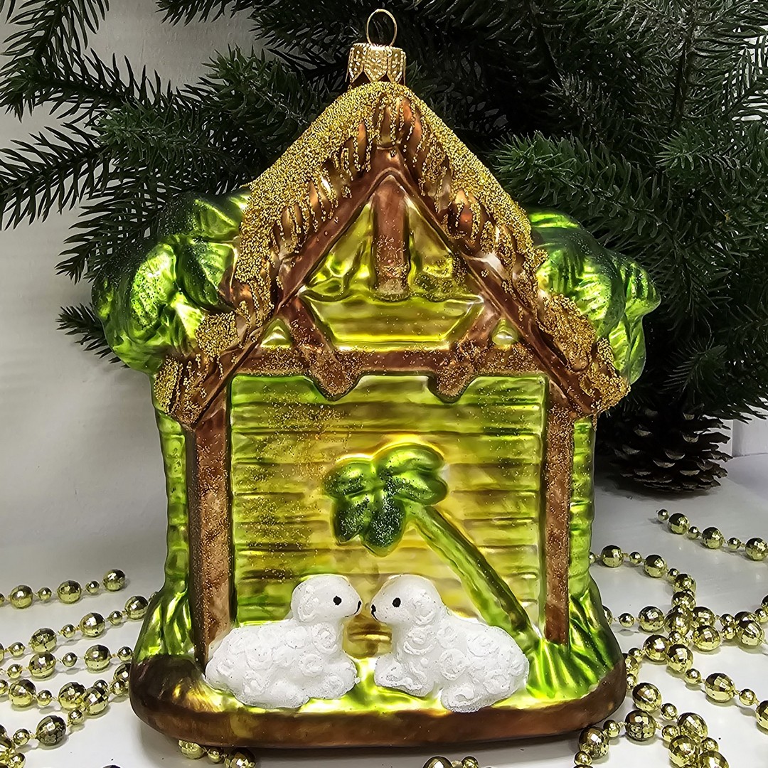 фото Стеклянная елочная игрушка Вертеп