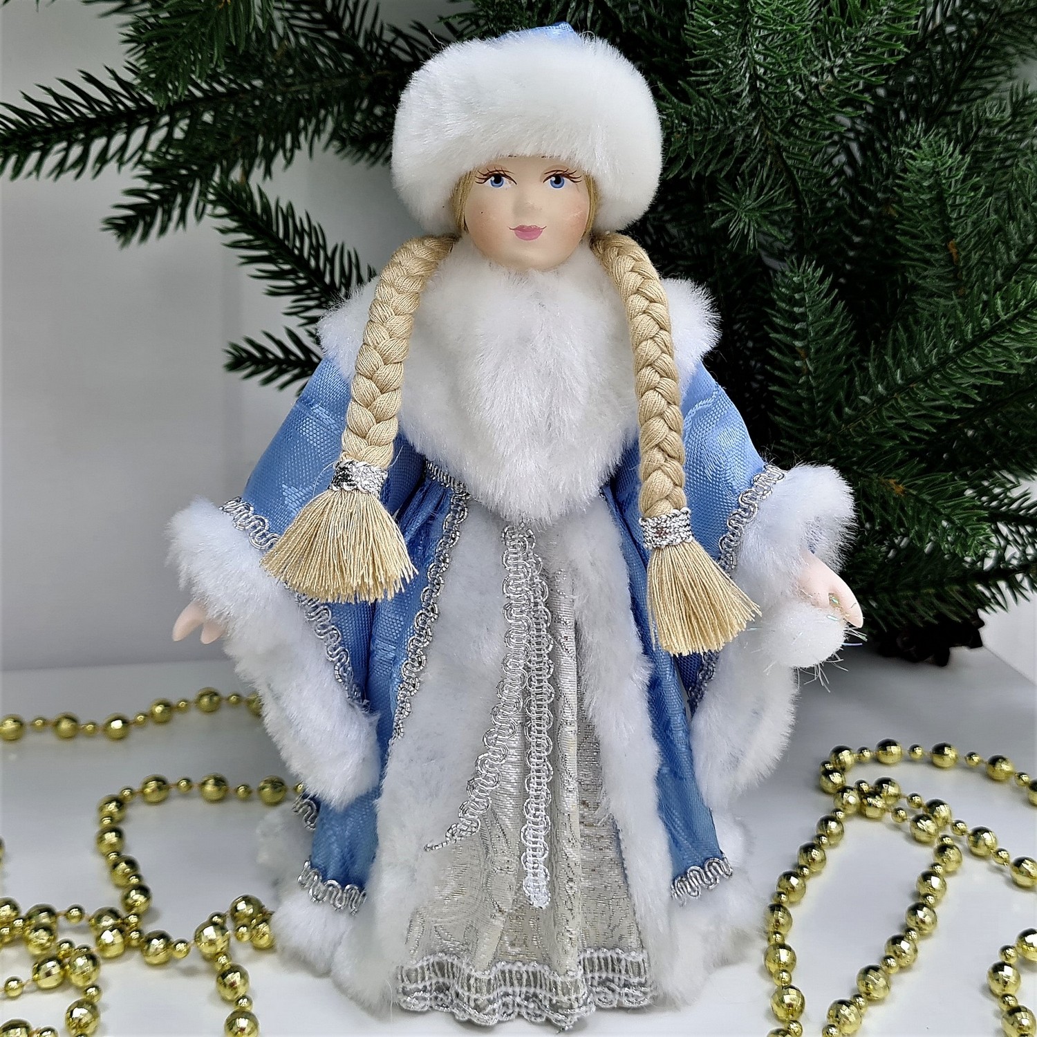 фото Кукла Снегурочка под елку 20 см