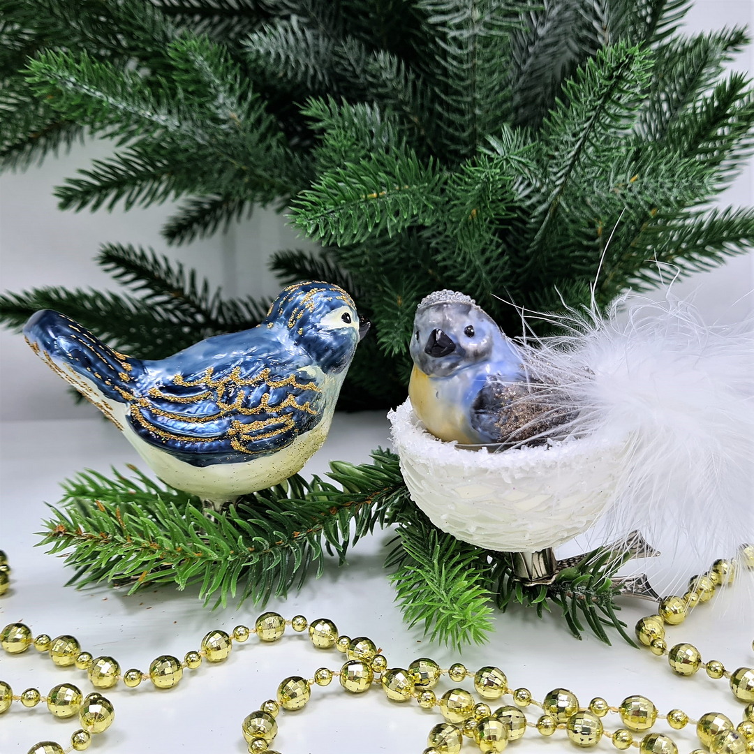 фото Набор ёлочных игрушек Две птички Синички