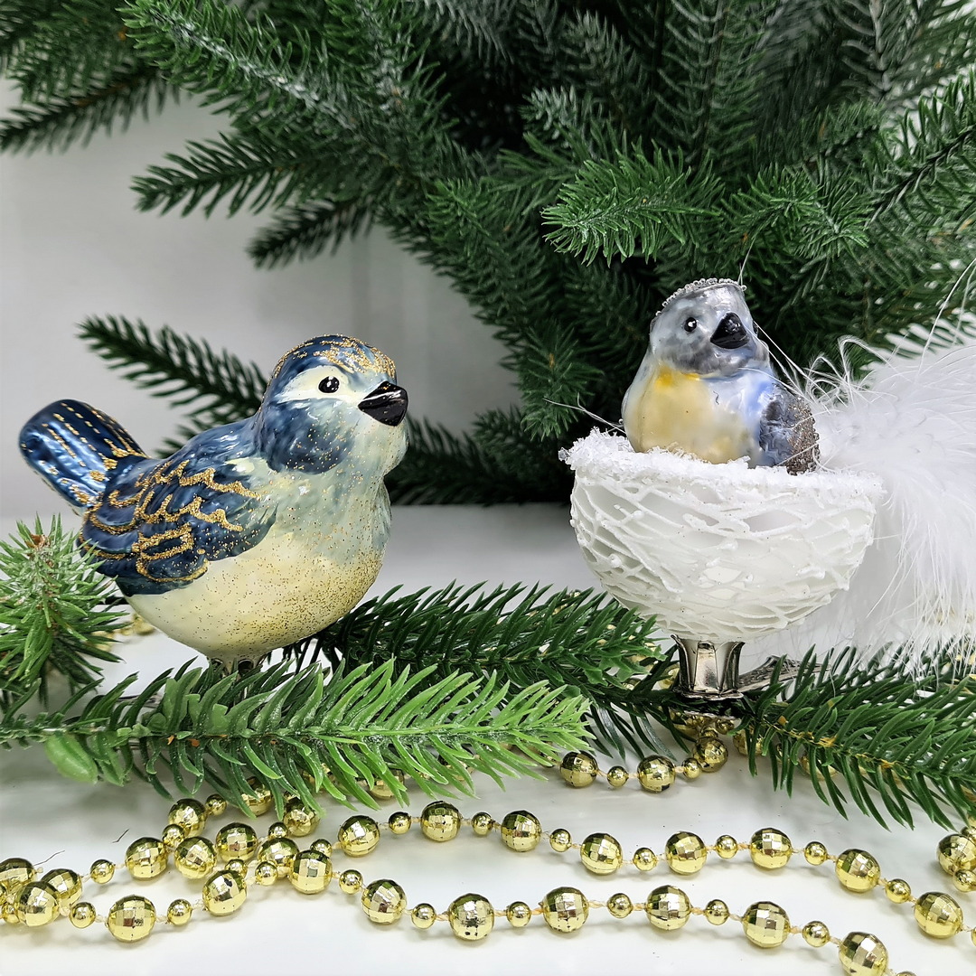 фото Набор ёлочных игрушек Две птички Синички