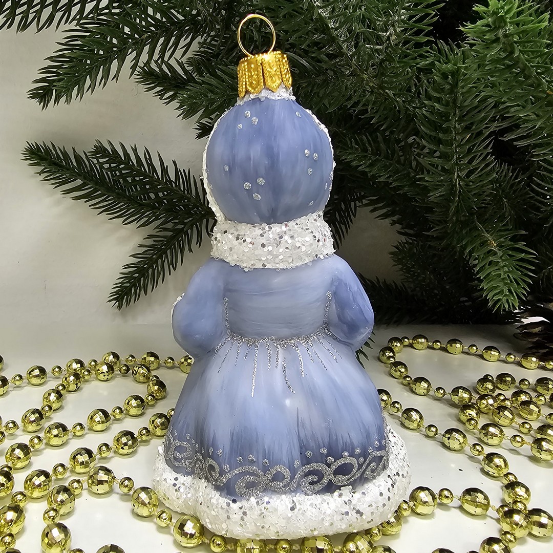 фото Стеклянная елочная игрушка Девочка
