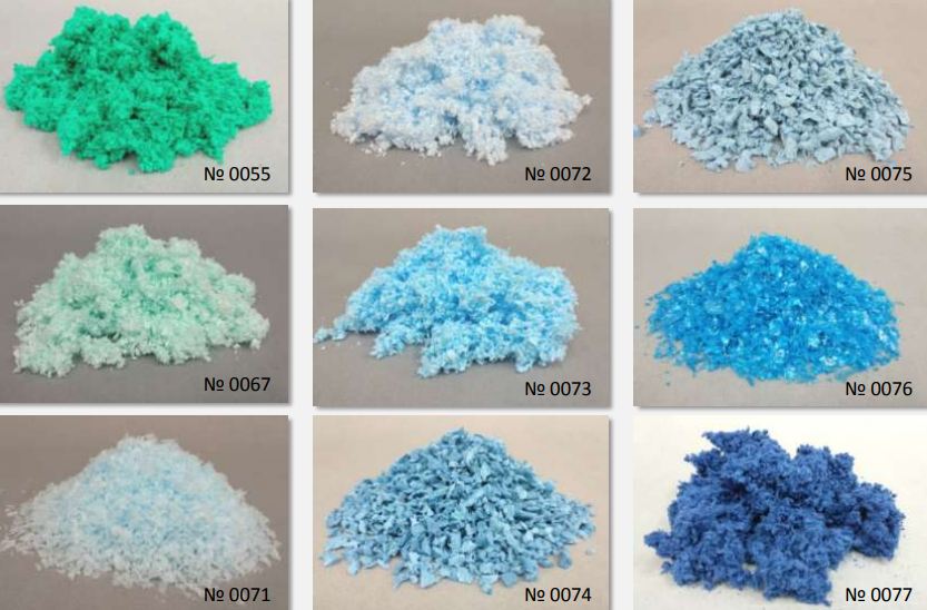 фото Снег вискозный крошка мягкая цветная 1 кг