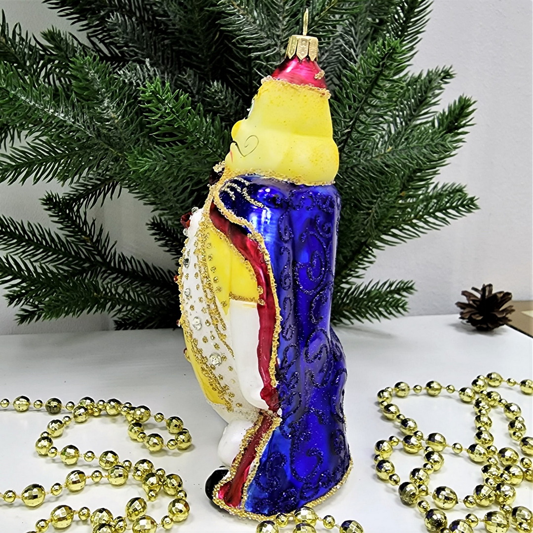 фото Стеклянная елочная игрушка Принц Лимон