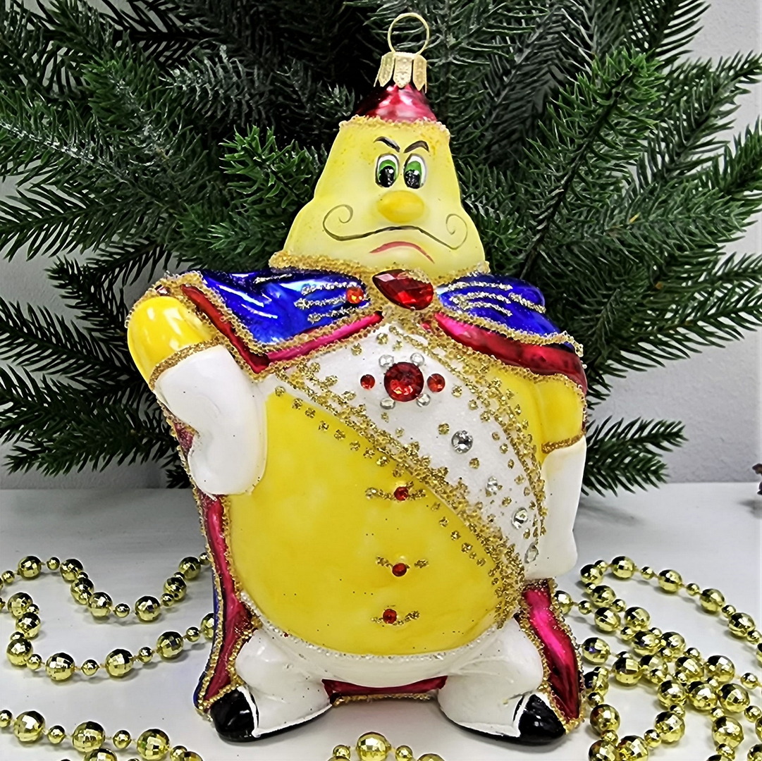 фото Стеклянная елочная игрушка Принц Лимон