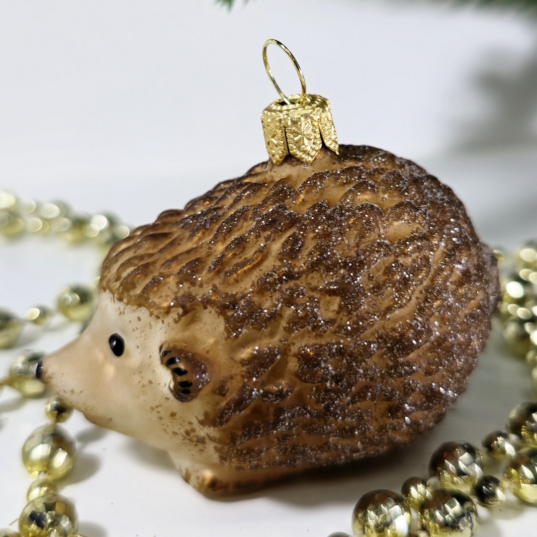 фото Irena-Co Ёлочная игрушка Ёжик винтаж