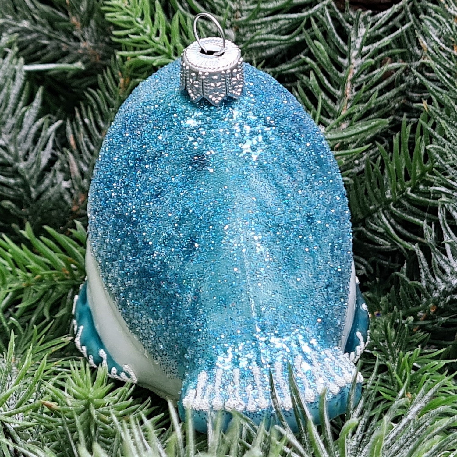 фото Стеклянная елочная игрушка Кит