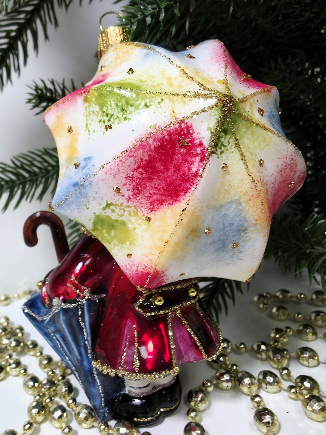 фото Стеклянная елочная игрушка Оле-Лукойе