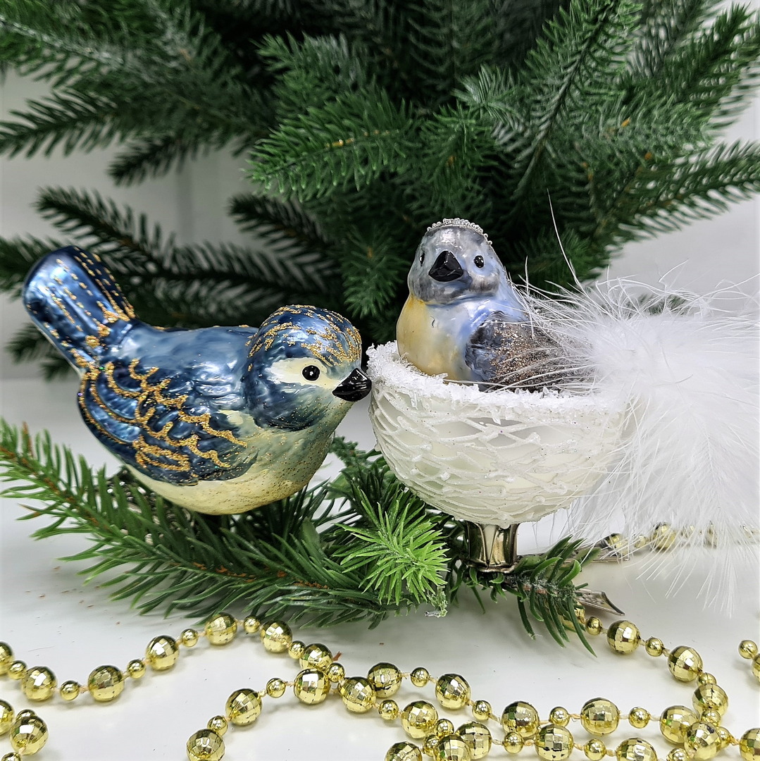 фото Набор ёлочных игрушек Две птички Синички