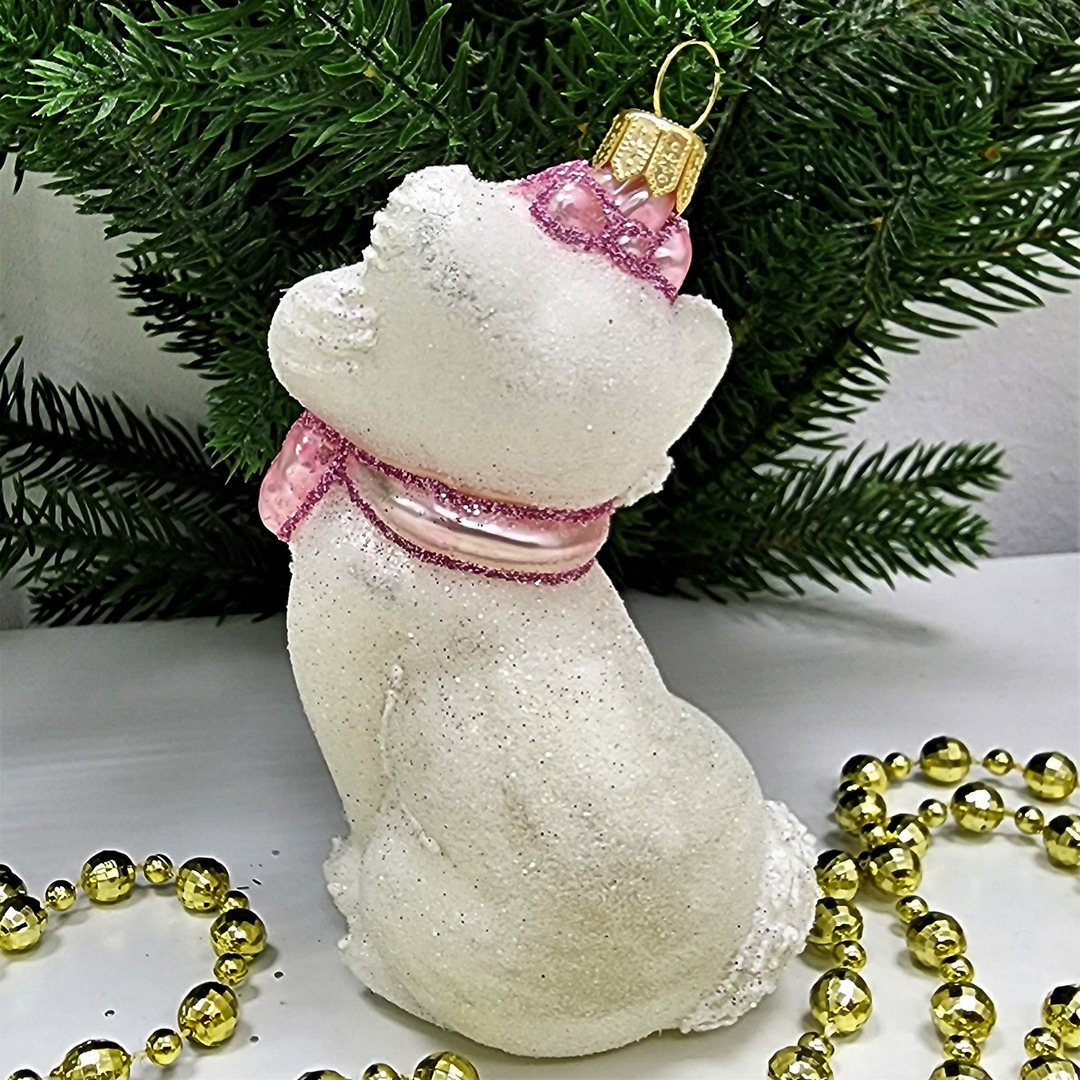 фото Стеклянная елочная игрушка Киса Мэри