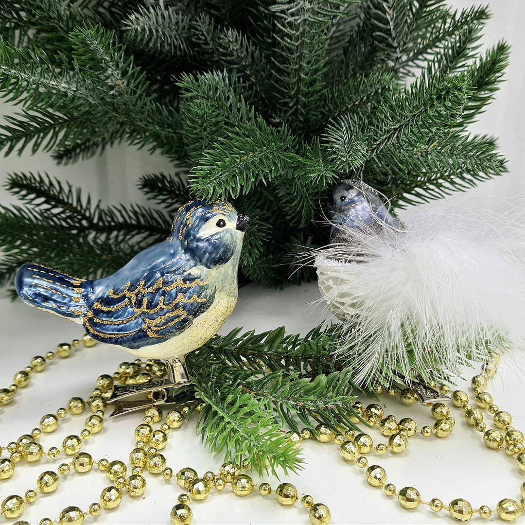 фото Набор ёлочных игрушек Две птички Синички