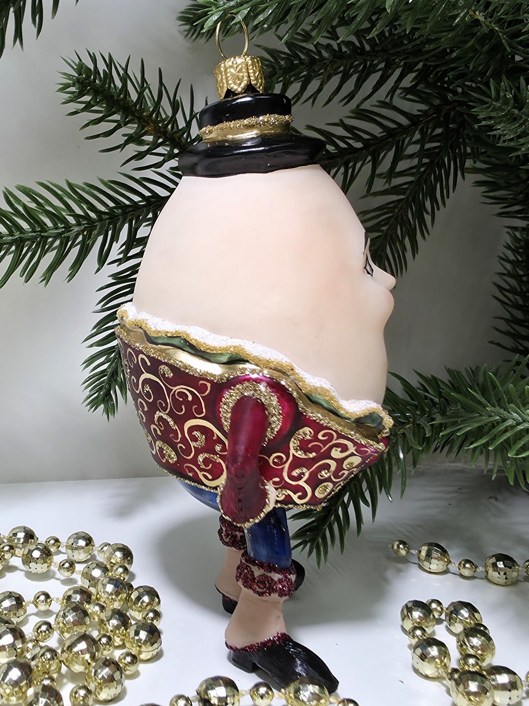 фото Стеклянная елочная игрушка Шалтай Болтай