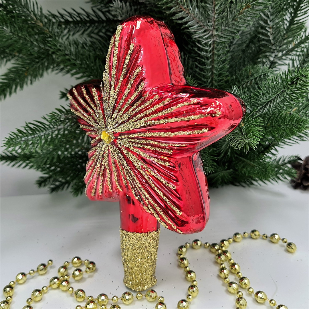 фото Верхушка на ёлку Звезда красная