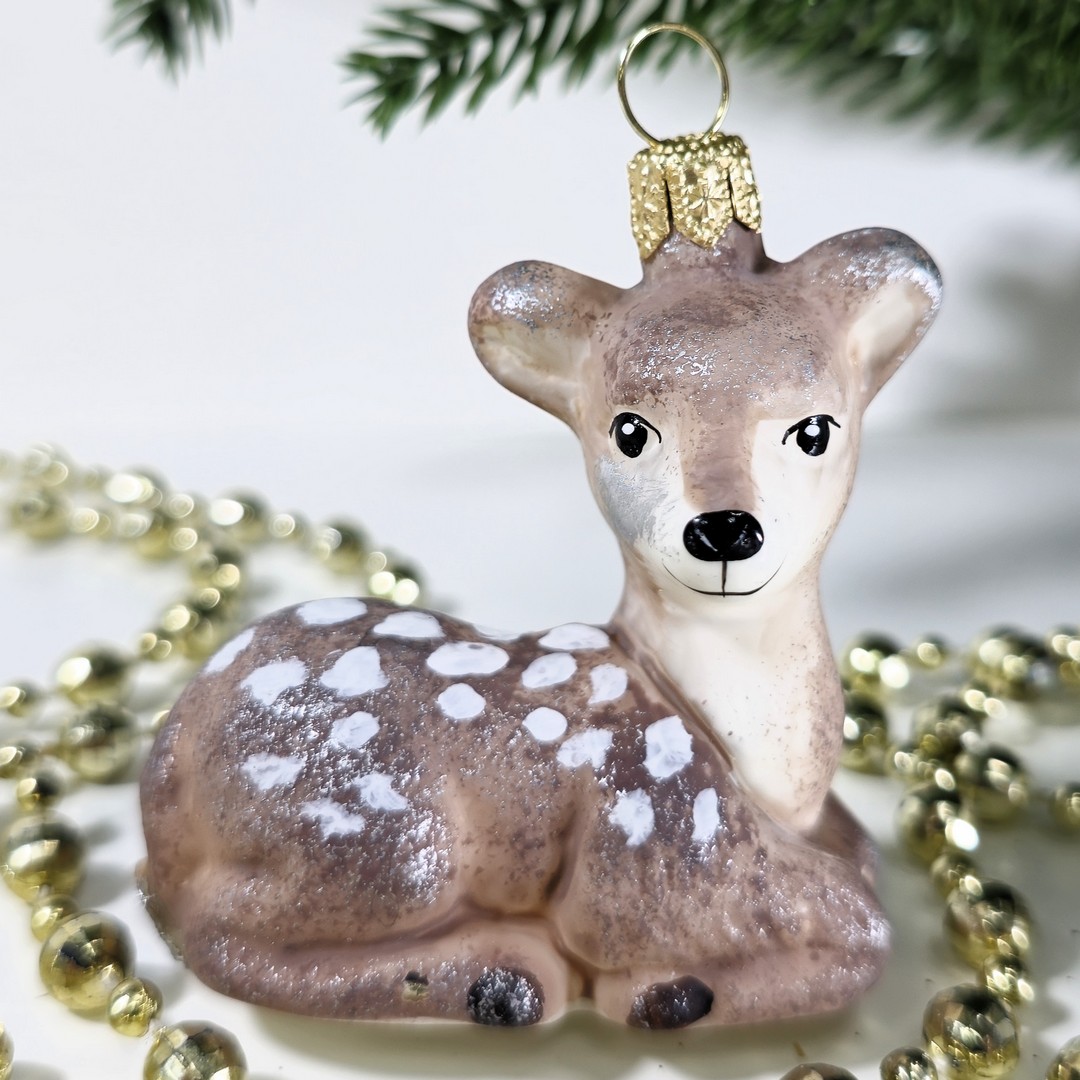 фото Irena-Co Ёлочная игрушка Олененок винтаж