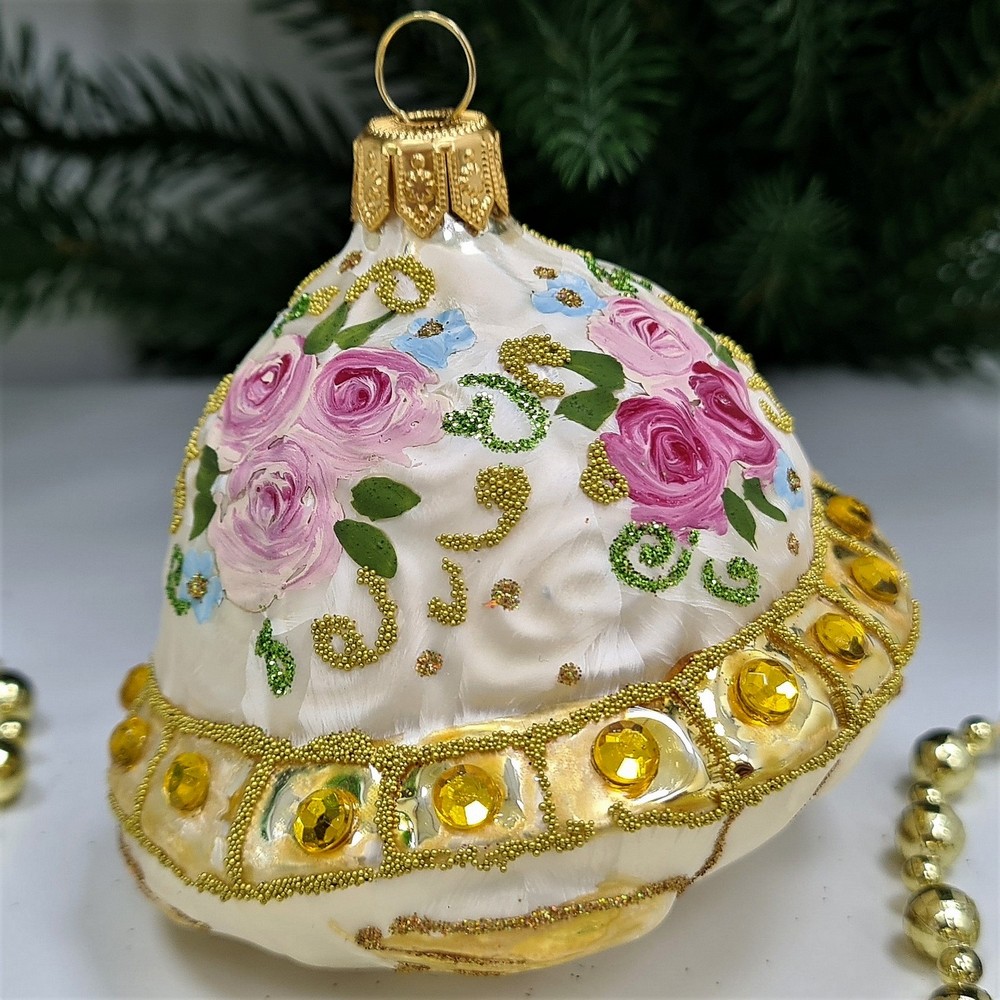 фото Стеклянная елочная игрушка Черепаха Версаль