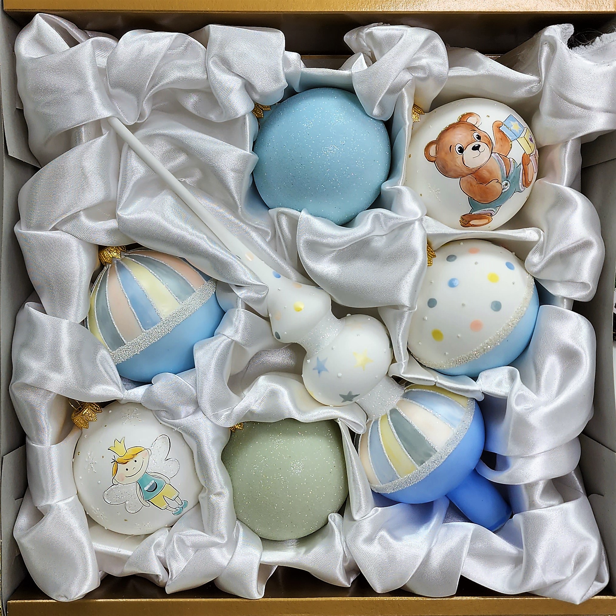 фото Набор ёлочных игрушек Бронза Детский мальчик