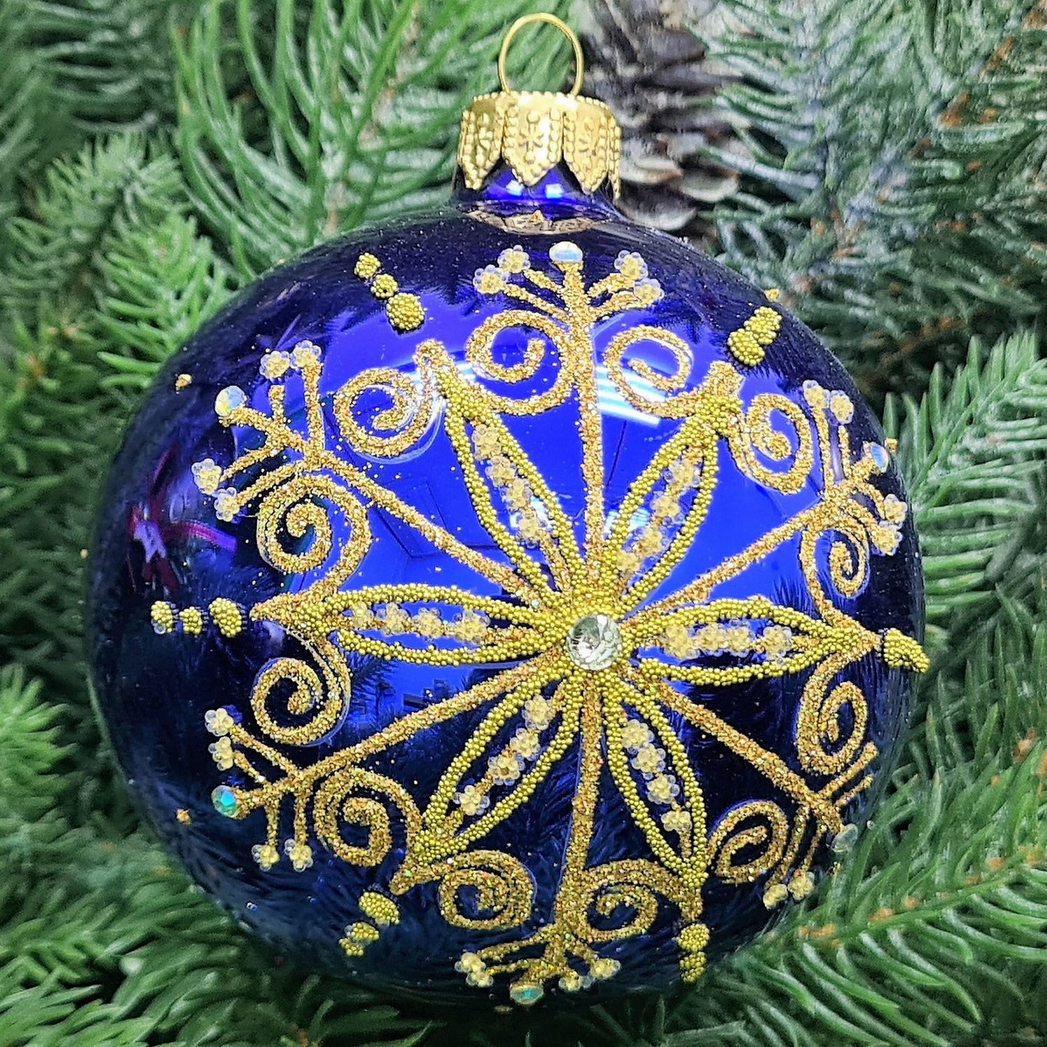 фото Стеклянный шар 80 мм №474